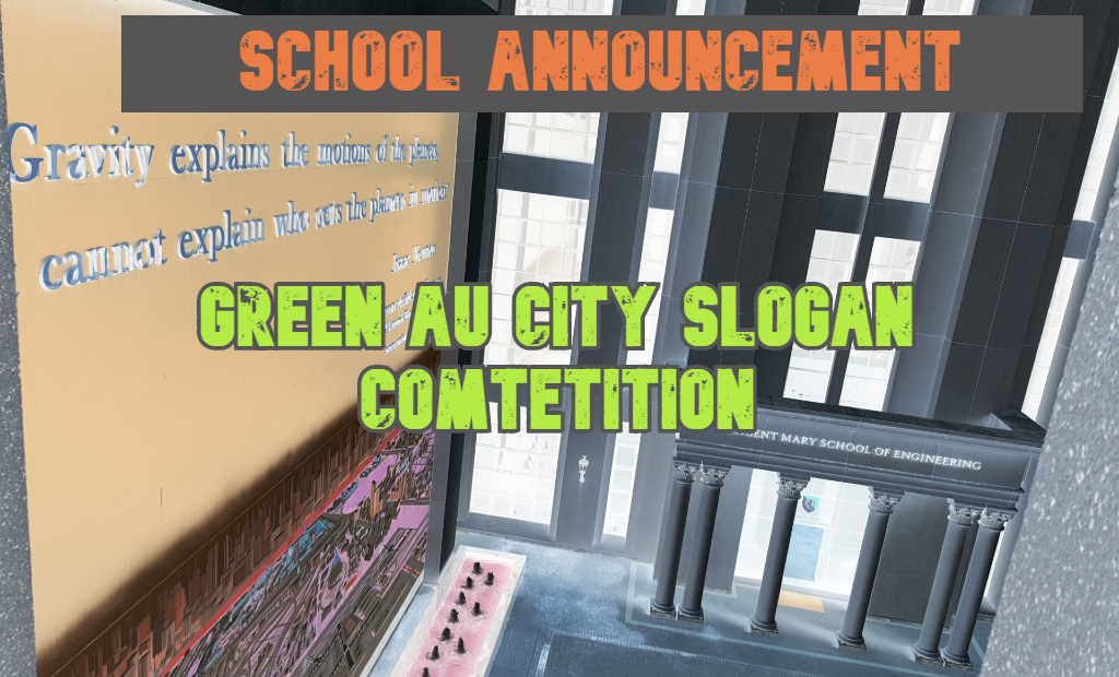 ***Announcement: Green AU City Slogan Competition***